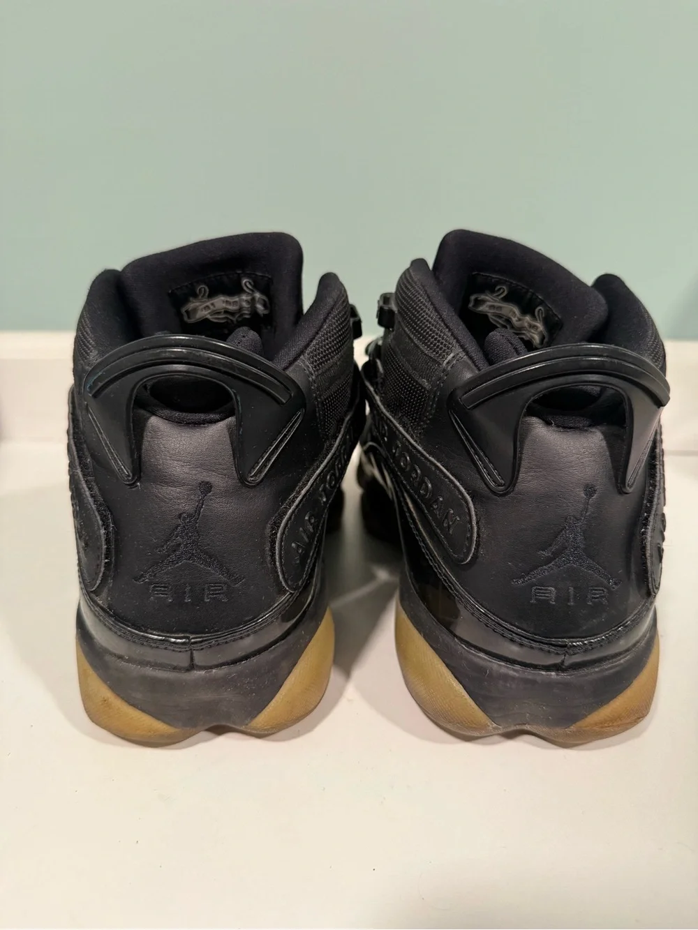 Air Jordan Men's Black High-Top Sneakers with Gum Outsole size 10.5
